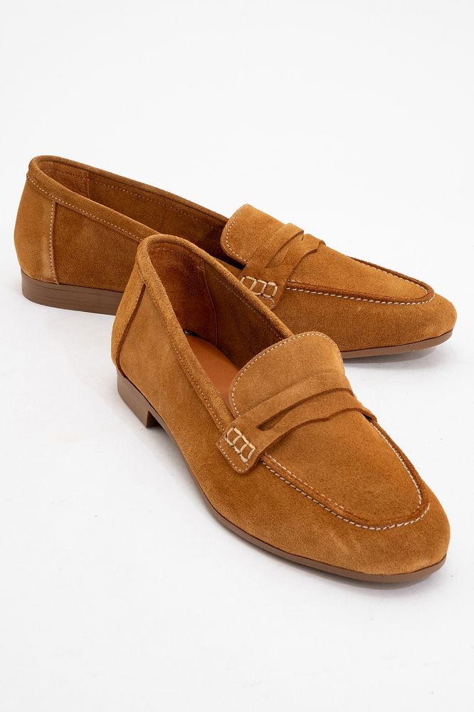 kadin-deri-loafer-ayakkabi-KUM SUET-NHR2523461-0088444_0